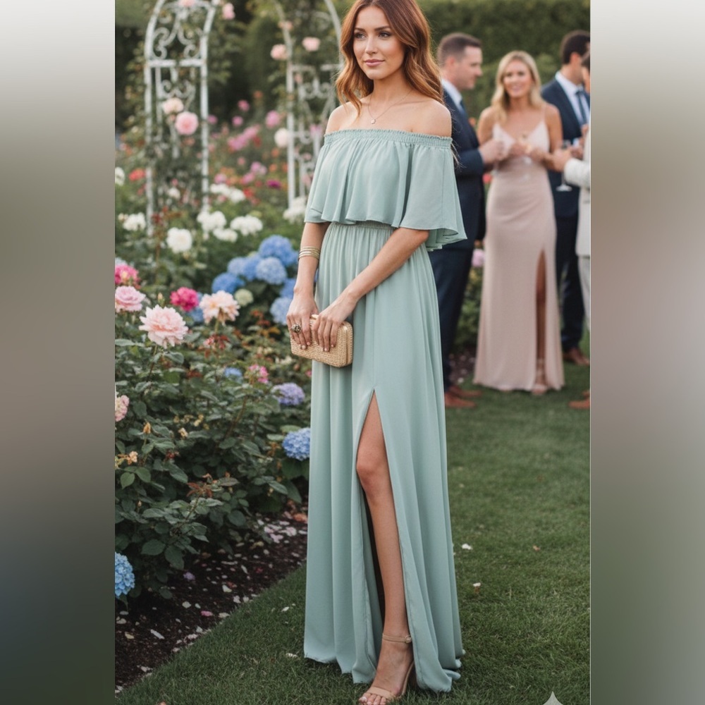 Show Me Your Mumu "Hacienda" Mint Maxi Dress